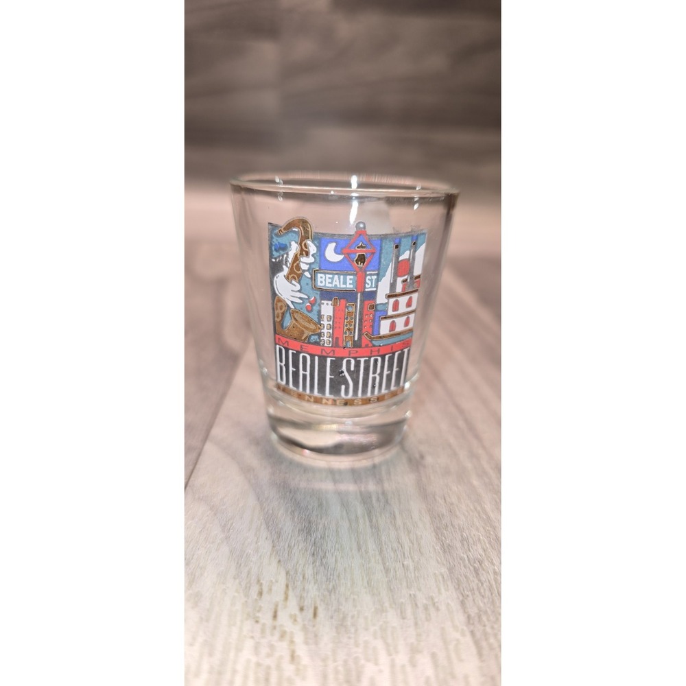souvenir shot glass from Beale Street in Memphis, Tennessee